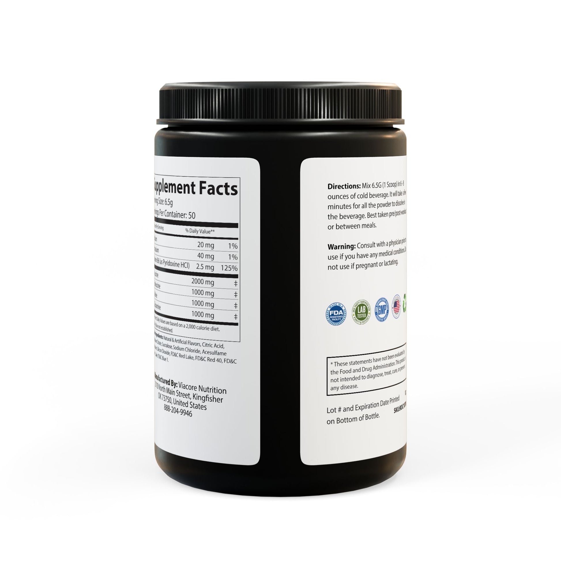 BCAA Supplement, Grape (Resale $25-$35) (325g, 11.46oz, 50 servings)