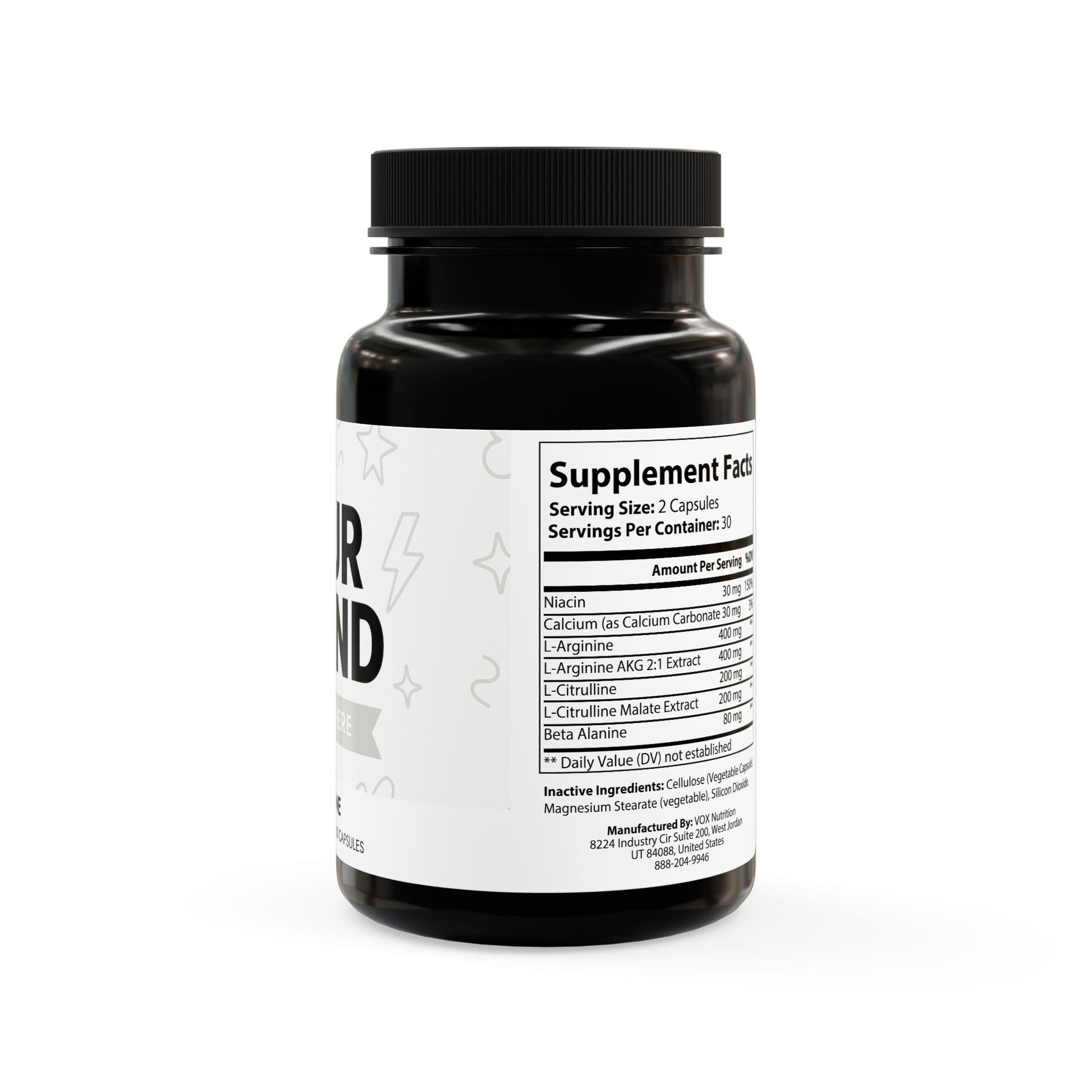 L-Arginine (Resale: $18- $25) (60 Capsules)