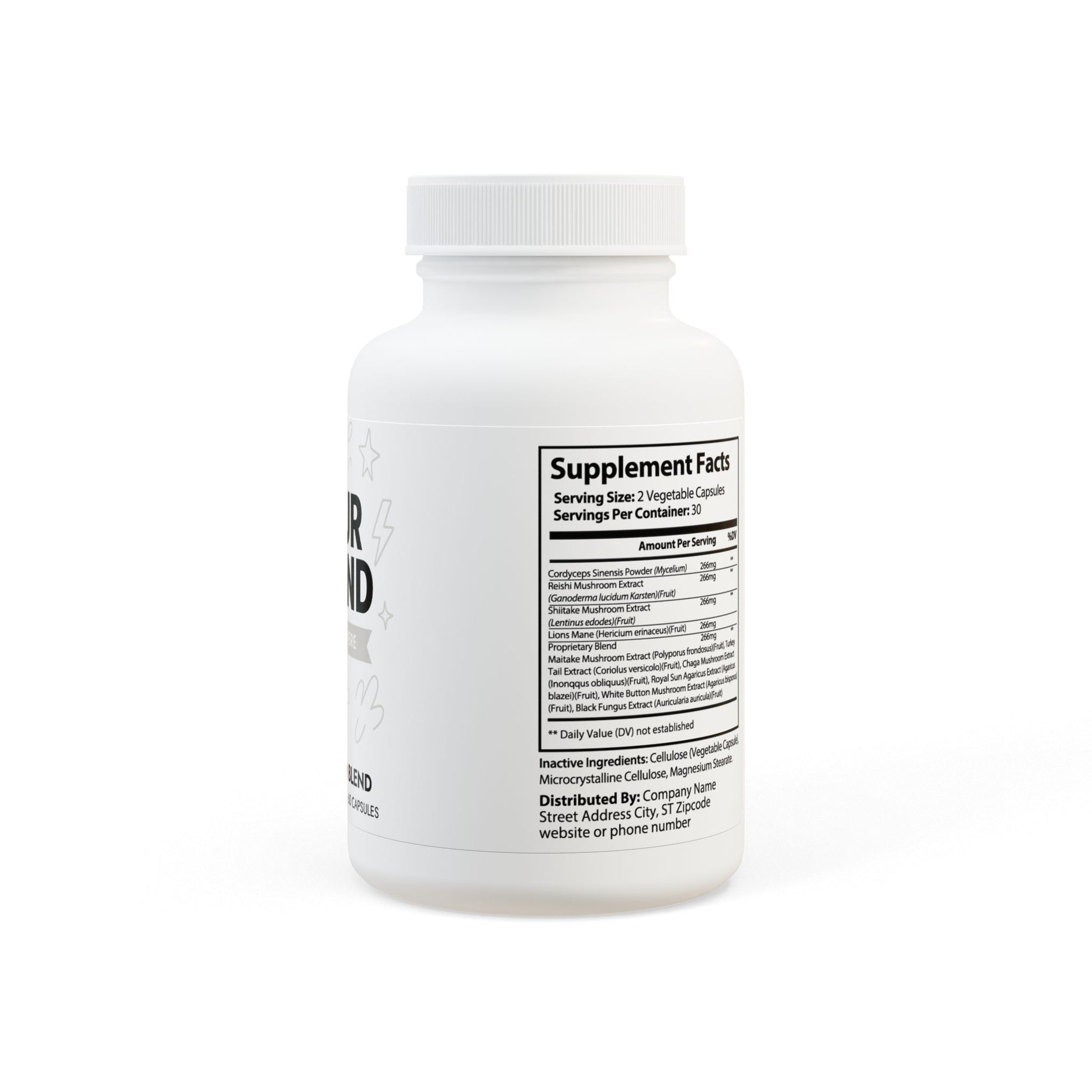 Lion's Mane Mushroom Blend Supplement (60 Capsules)
