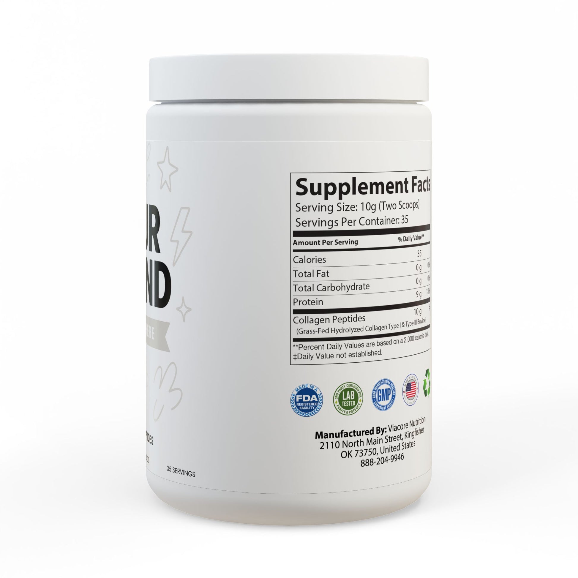 Collagen Peptides Type I & III Supplement (350g, 12.3oz) (Resale $30-$35)