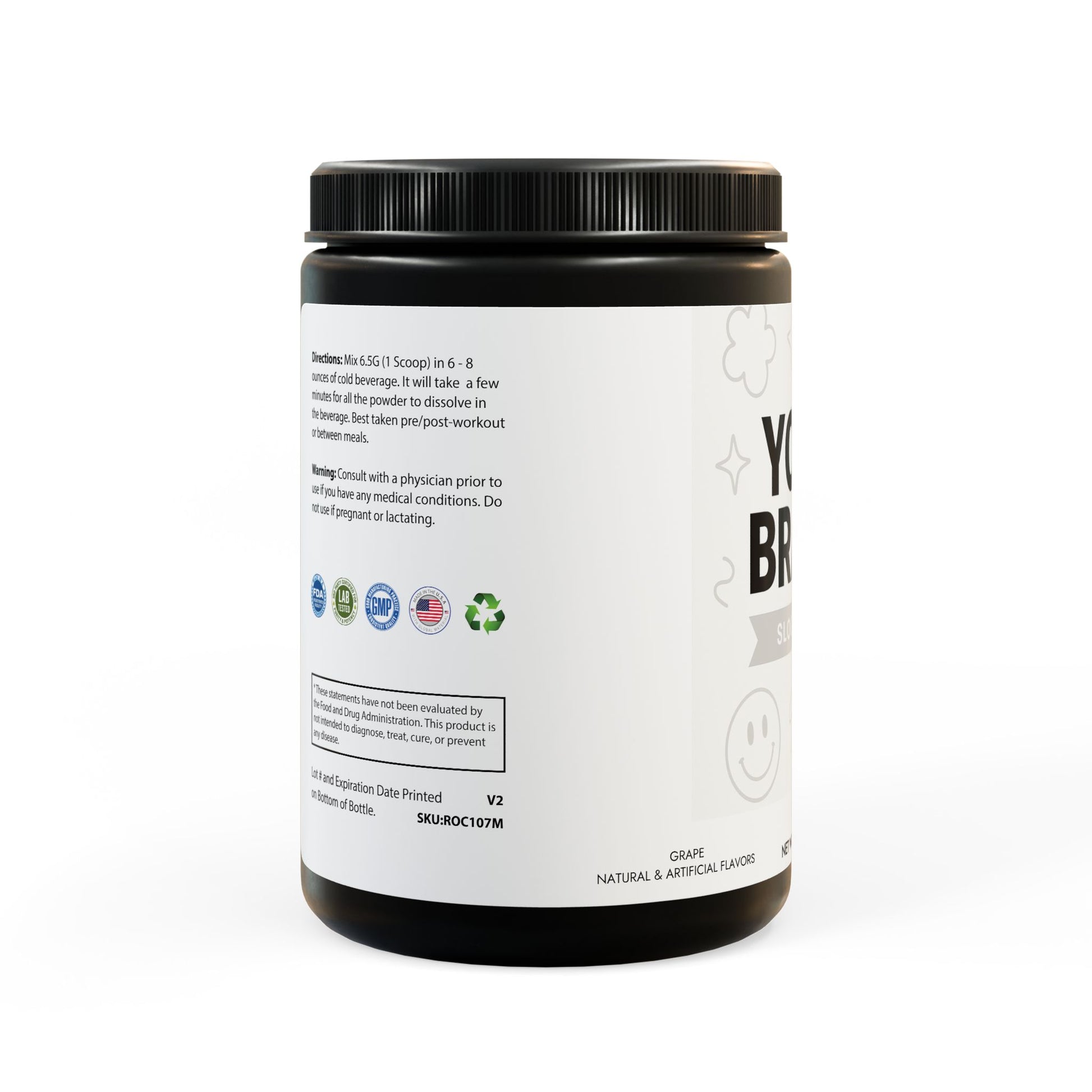 BCAA Supplement, Grape (Resale $25-$35) (325g, 11.46oz, 50 servings)