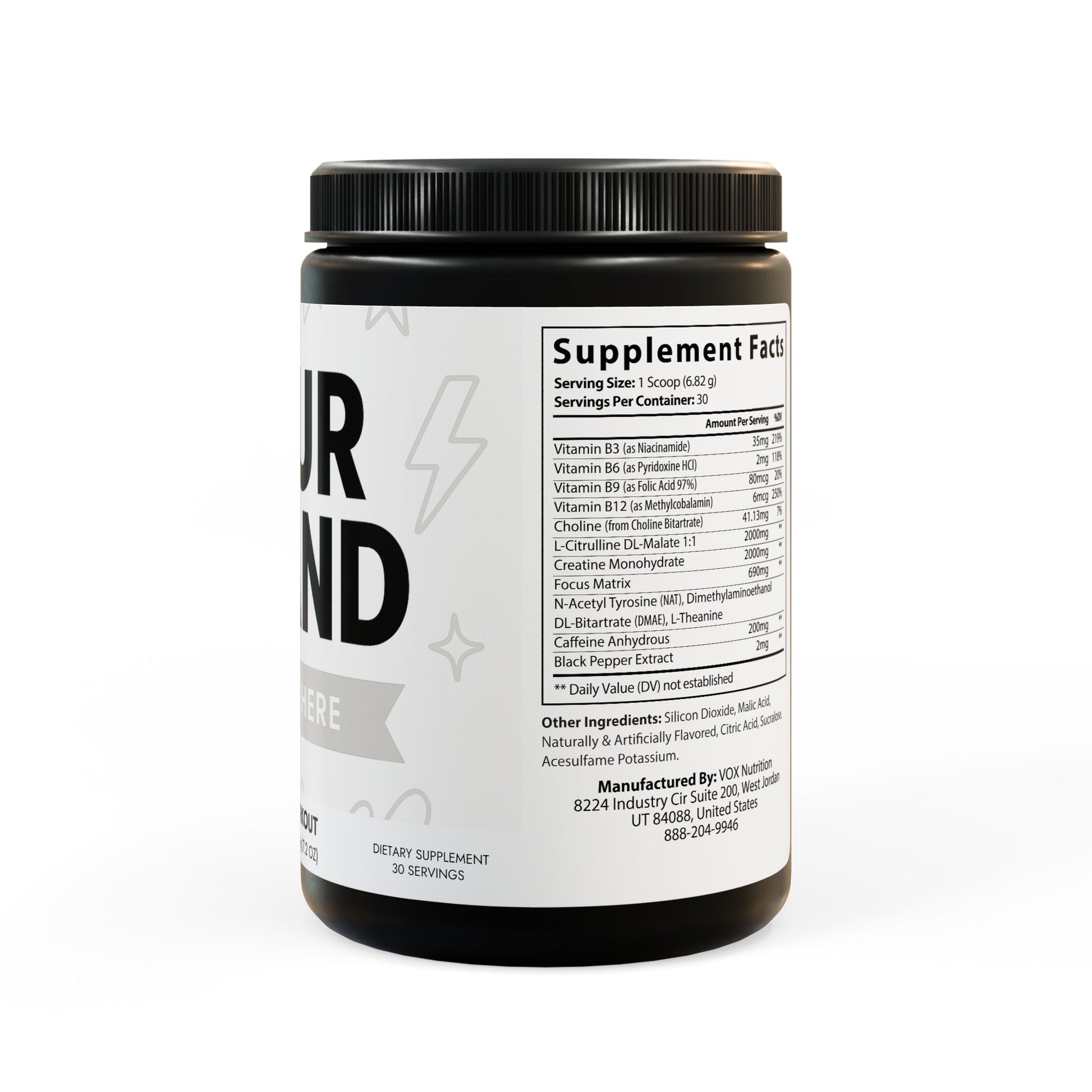 Pre-Workout - Fruit Punch (Resale: $25-45) (204g, 7.1oz)
