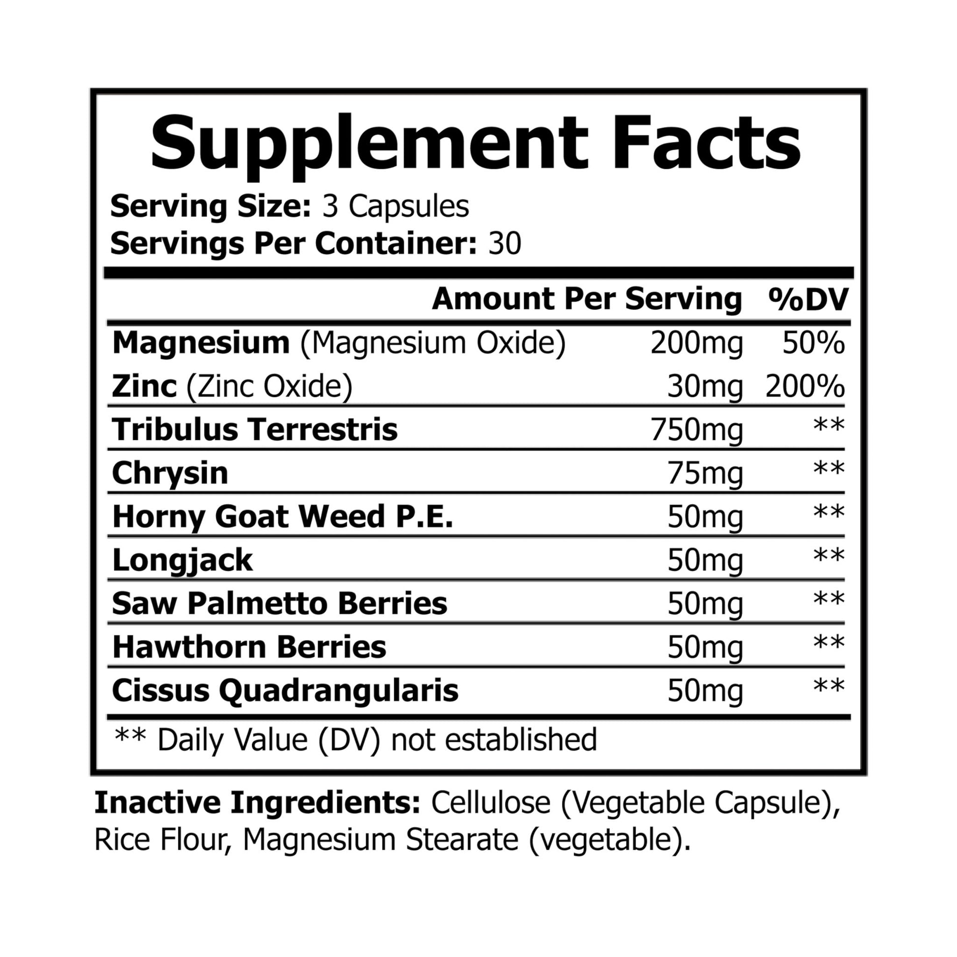 Magnesium Zinc (Resale: $20- $30) (90 Capsules)