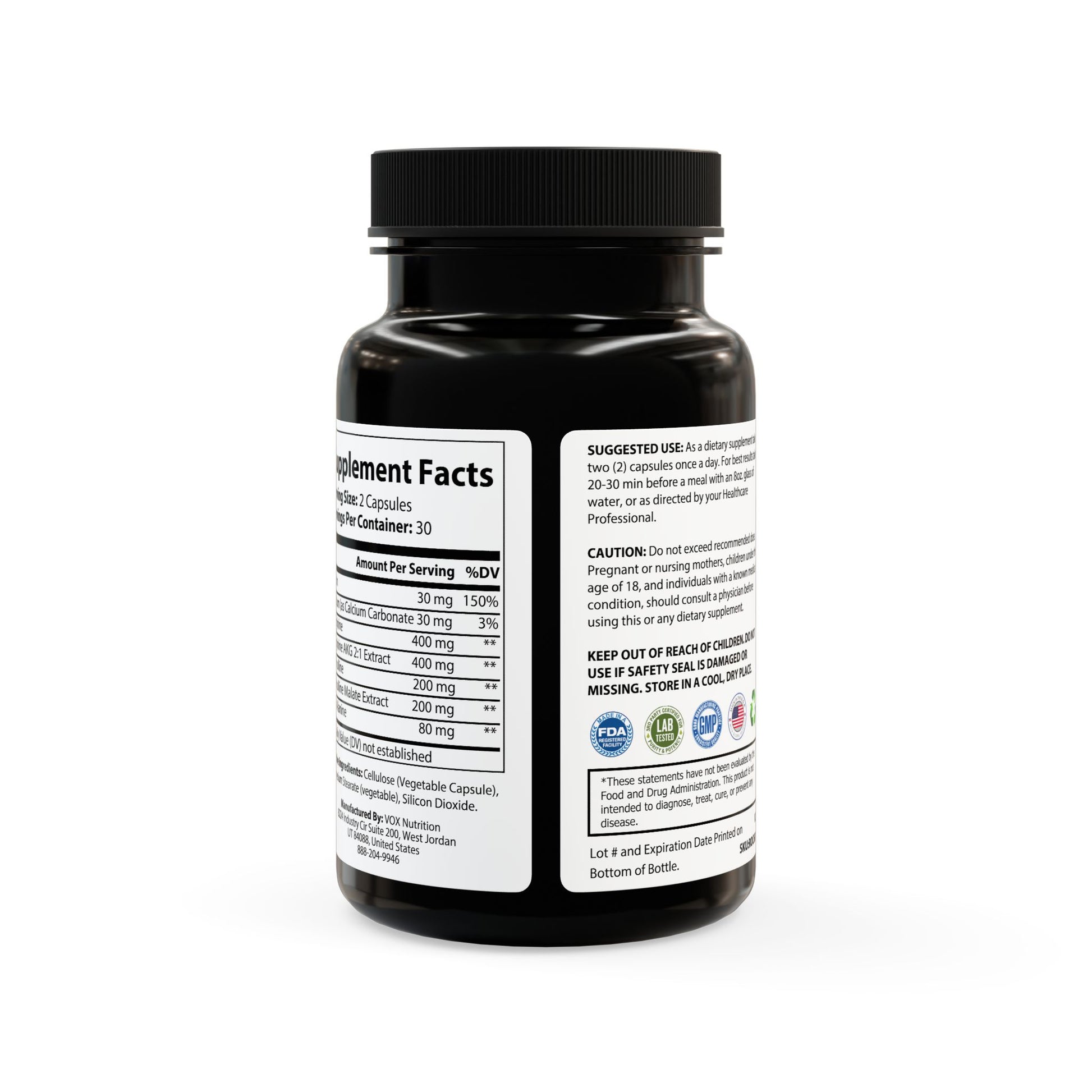 L-Arginine (Resale: $18- $25) (60 Capsules)