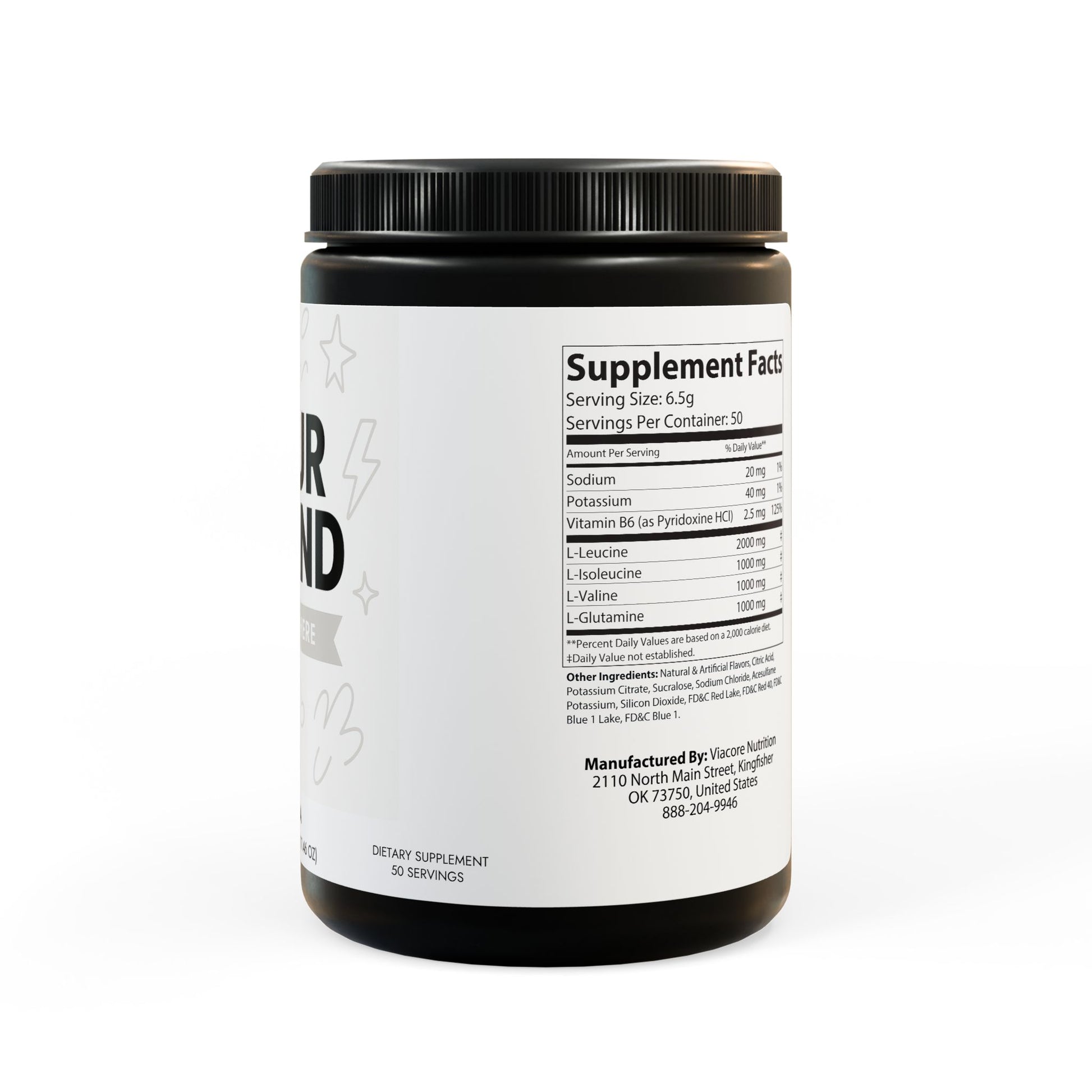 BCAA Supplement, Grape (Resale $25-$35) (325g, 11.46oz, 50 servings)